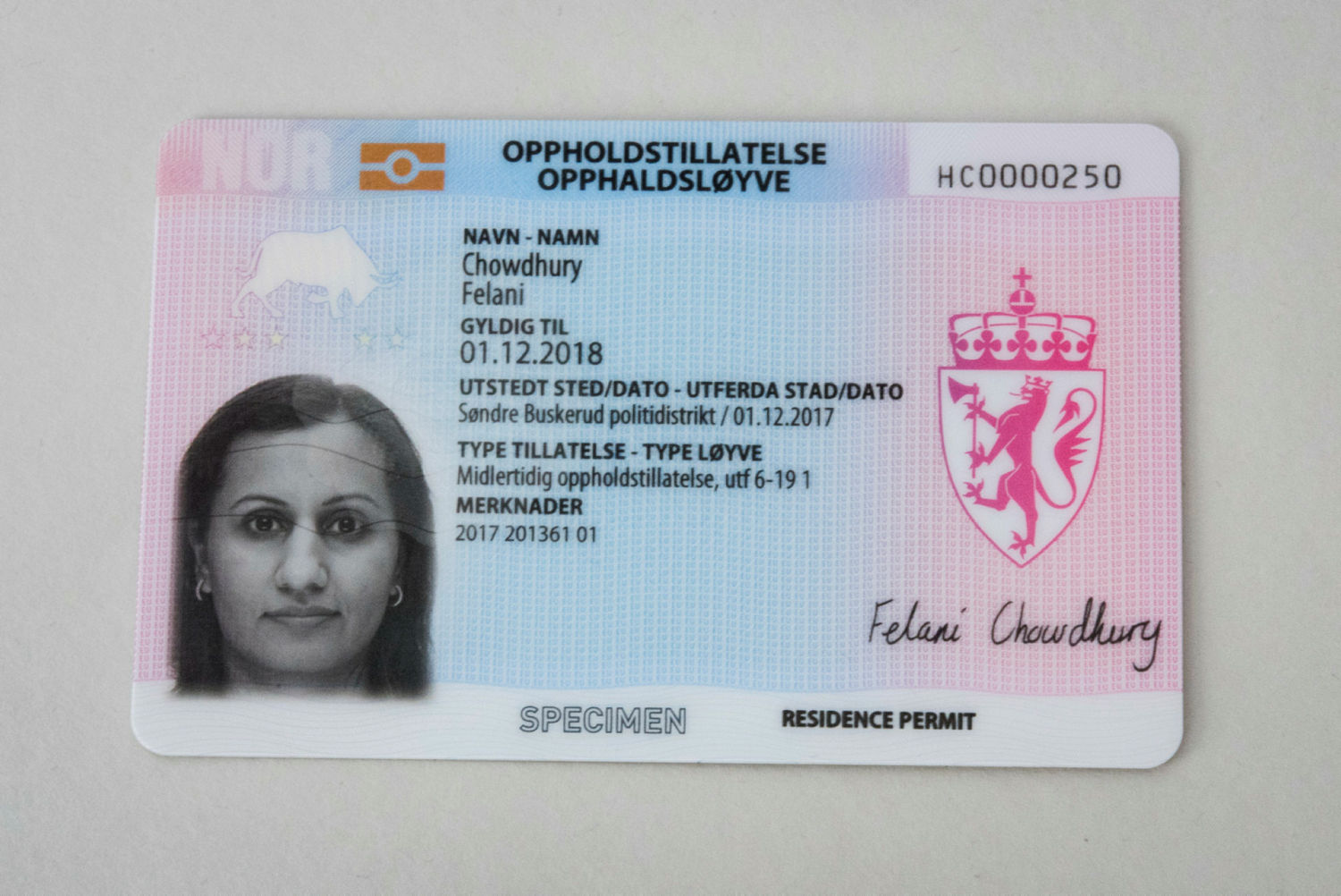 Oppholdskort